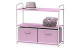 3-Tier Closet Storage Rack with 2 Drawers