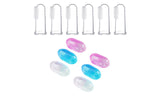 6 Pack Finger Toothbrushes Silicone Oral Massager For Infants & Toddlers