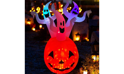 6 Ft Pumpkin Ghosts Inflatable Halloween Decoration