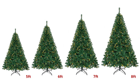 Premium Artificial Pre-Lit Christmas Tree for Holiday Decoration