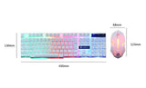 Computer Desktop Gaming Keyboard and Mouse Mechanical Feel Led Light Backlit