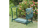 Folding Garden Seat & Kneeler w/ Large Tool Pouch Stool For Gardening
