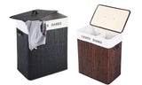 Double Bamboo Laundry Hamper