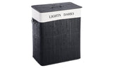 Double Bamboo Laundry Hamper