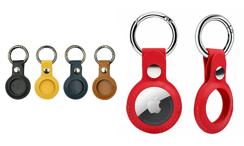 Leather Case Cover Keychain for Apple AirTag