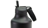 Wide Mouth Flip Straw Lid with Paracord Handle & Silicone Straw for Hydro Flask