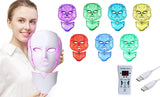 7 Colors LED Light Therapy Anti-Aging Photon Face Neck Mask Rejuvenation Facial