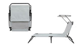 4-Position Poolside Sun Lounge Reclining Chair
