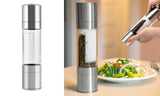 2 in 1 Stainless Steel Portable Manual Salt and Pepper Mill Grinder Muller