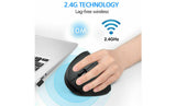 Ergonomic Mouse Optical Vertical Mice 6 Keys USB Wireless 2.4GHz 1200DPI For PC
