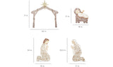 6ft Holy Family Nativity Scene Lighted Christmas Decoration