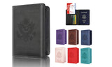Slim Leather Travel Passport RFID Card Case Cover Holder Wallet