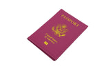 Luxury Faux Leather Passport Holder Cover ID Wallet Travel Case