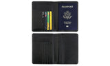 Slim Leather Travel Passport RFID Card Case Cover Holder Wallet