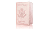 Slim Leather Travel Passport RFID Card Case Cover Holder Wallet