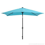 9 FT LED Solar Patio Umbrella with Tilt and Crank Function