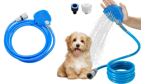 Silicone Hand Held Shower Hose For Bathing Pets