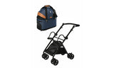 Luxury Folding Pet Stroller & Removable Carrier Bag