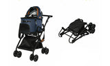 Luxury Folding Pet Stroller & Removable Carrier Bag