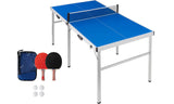 6x3ft Portable Ping Pong Table Game Set