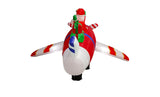 8ft Christmas Animated LED Inflatable Flying Santa Claus