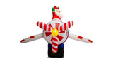 8ft Christmas Animated LED Inflatable Flying Santa Claus