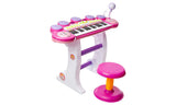 Kids Electronic Keyboard Piano Toy  37 Keys with Microphone and Stool