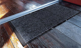2 Pack Striped Door Floor Mat Indoor Outdoor Rug Entryway with Rubber Backing