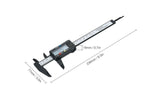 6" Carbon Fiber LCD Digital Vernier Caliper Micrometer Ruler
