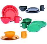 16 Piece Dinnerware Set for 4 people, in 4 Color Sets