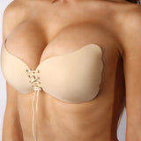 Women's Strapless Invisible Push Up Sticky Bra