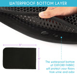 Kitty Cat Litter Mat Trapping Honeycomb Double Layer Design Waterproof 24x15''