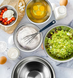 Stainless Steel Mixing Bowls 14 Piece Bowl Set with Measuring Cups and Spoons