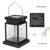 Solar Lantern Hanging LED Light Yard Outdoor Patio Garden Lamp Decor