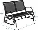 Outdoor Swing Glider Bench 2 Person Loveseat Patio Rocking Chair