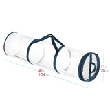 Clear PVC Christmas Wrapping Paper Storage Bag