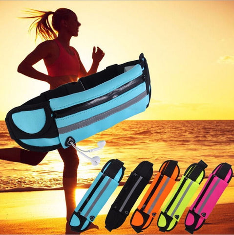 Sport Runner Waist Bum Bag Running Belt Jogging Belt with Pouch Zip Fanny Pack