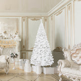 Artificial Christmas Tree with Stand & Easy Assembly - White