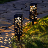 6pcs Solar Powered Garden LED Spot Lights Landscape Pathway Lights