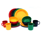 16 Piece Dinnerware Set for 4 people, in 4 Color Sets