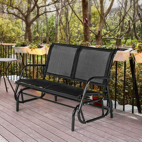 Outdoor Swing Glider Bench 2 Person Loveseat Patio Rocking Chair