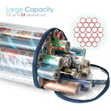 Clear PVC Christmas Wrapping Paper Storage Bag