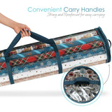 Clear PVC Christmas Wrapping Paper Storage Bag