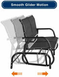 Outdoor Swing Glider Bench 2 Person Loveseat Patio Rocking Chair