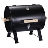20" Outdoor Tabletop BBQ Charcoal Grill Metal Free-standing w/Wooden Handle