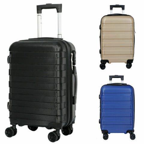 21" Hardside Carry Luggage Travel Bag Trolley Spinner Carry On Suitcase