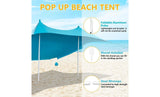 Easy Pop Up Sunshade with Carrying Bag For Outdoors, Beaches, Camping
