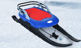 Folding Snow Sled for Kids with Seat, Backrest and Handle