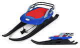 Folding Snow Sled for Kids with Seat, Backrest and Handle