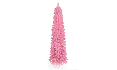 7ft Premium Artificial Pink Slim Pencil Tree